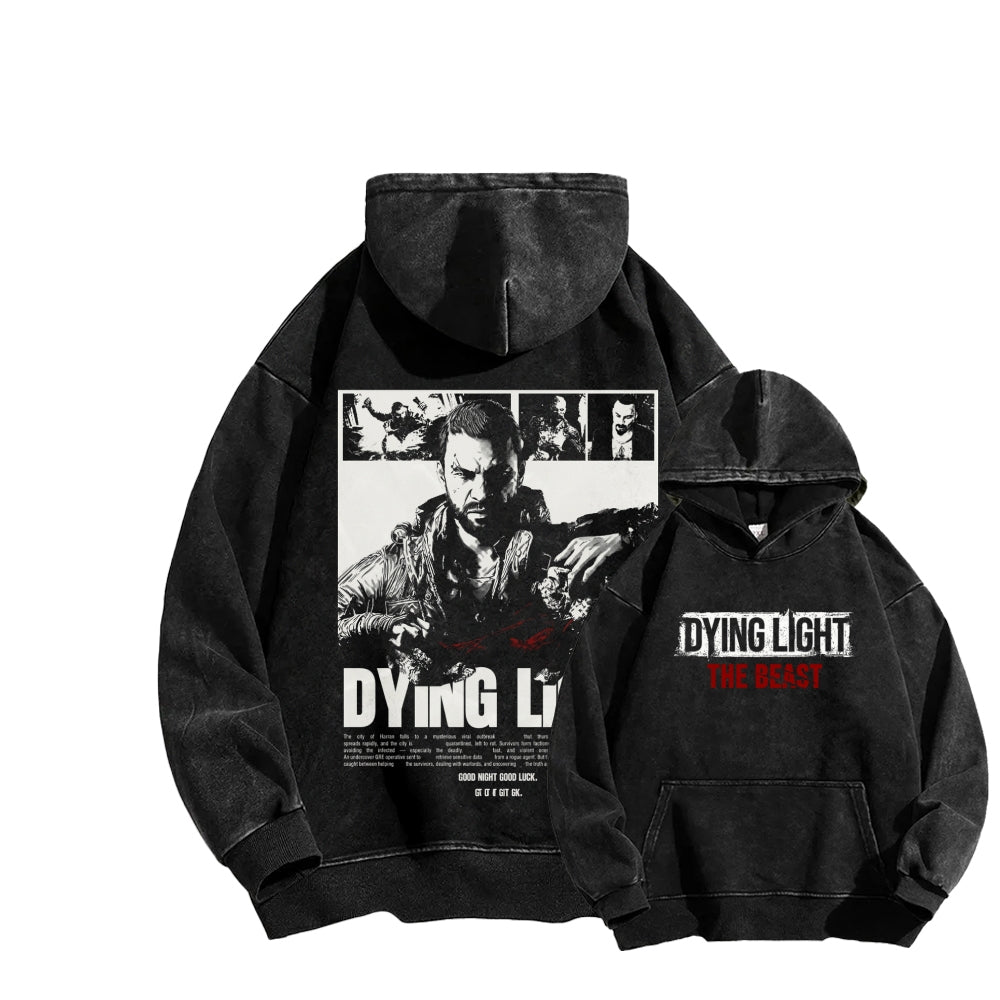 Dying Light Unisex Washed Hoodie 2604012594