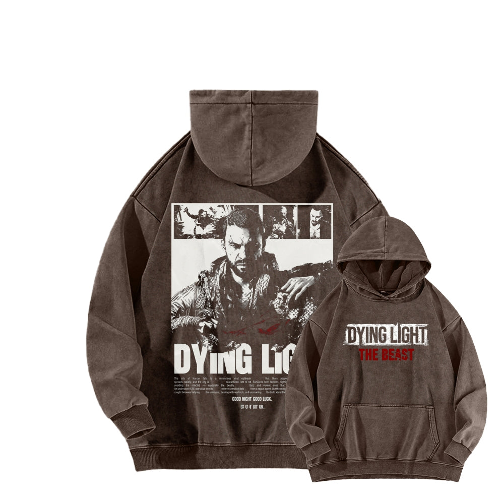 Dying Light Unisex Washed Hoodie 2604012594