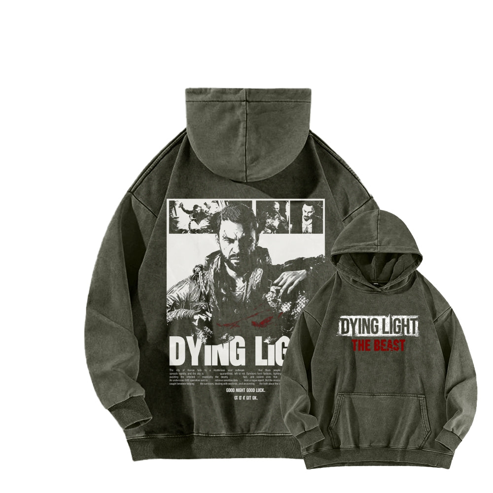 Dying Light Unisex Washed Hoodie 2604012594