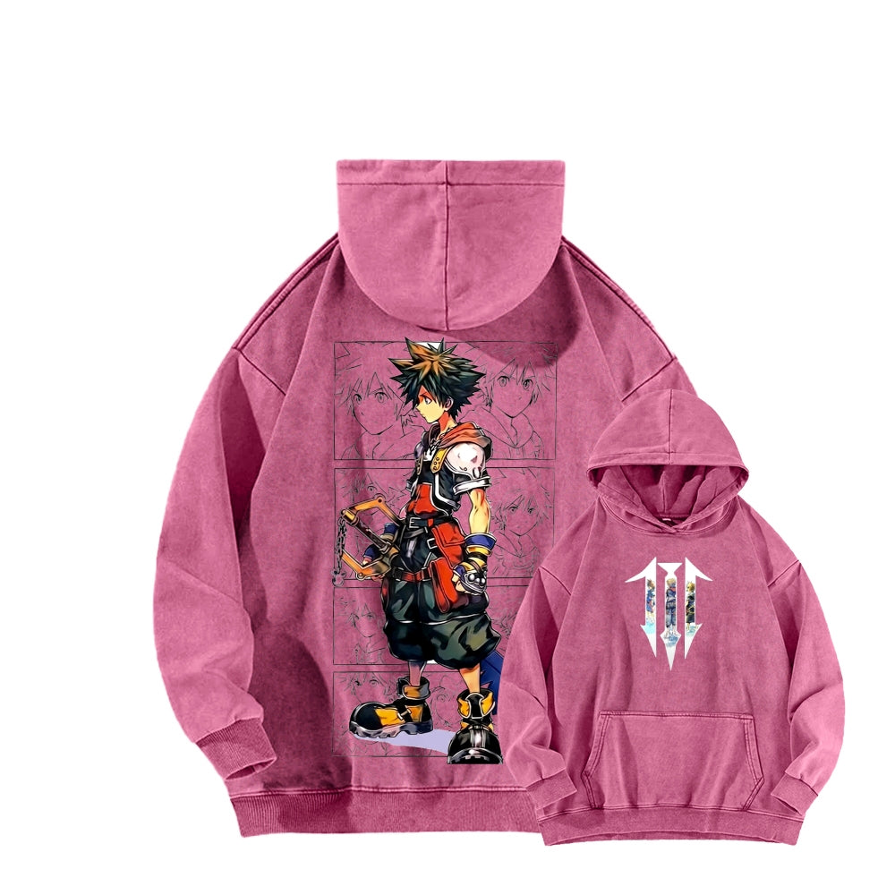 Kingdom Hearts Unisex Washed Hoodie 2604014652