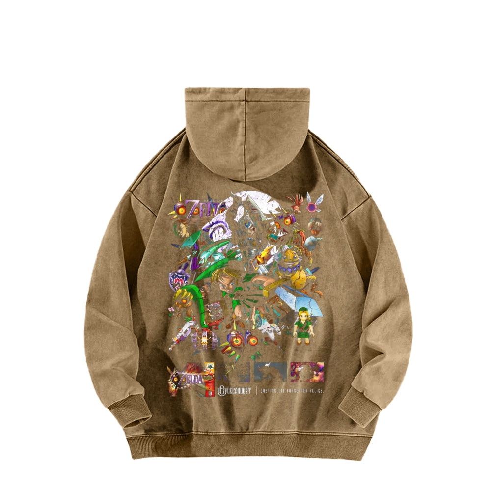 The Legend of Zelda  Unisex Washed Hoodie 2604016499