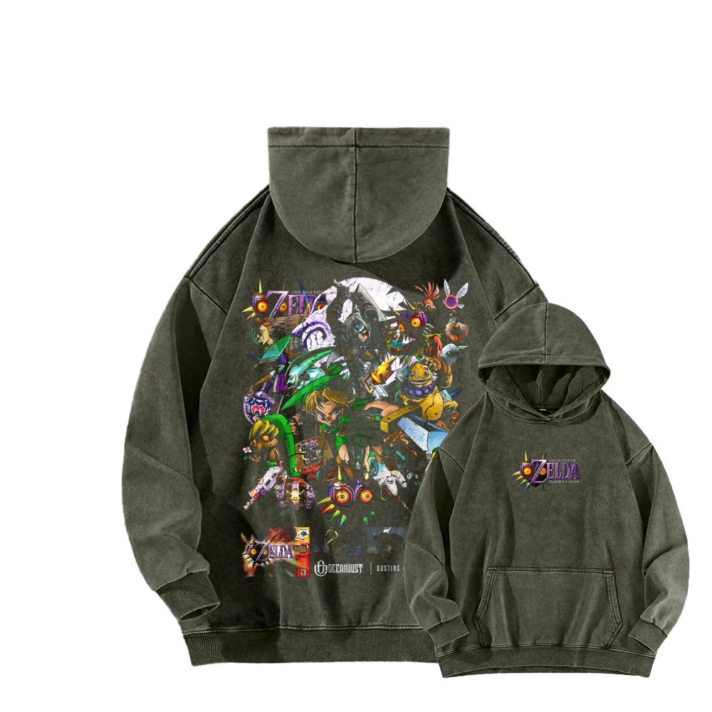 The Legend of Zelda  Unisex Washed Hoodie 2604016499