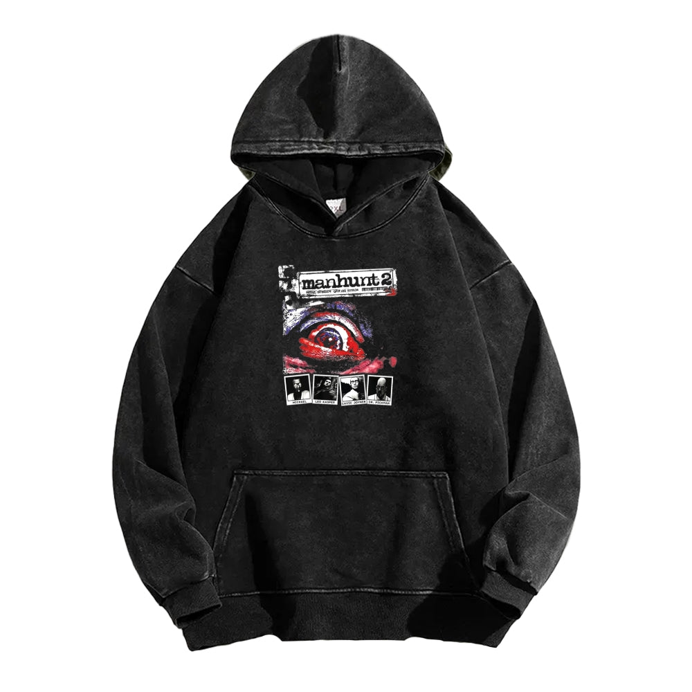 Manhunt Unisex Washed Hoodie 2604019246