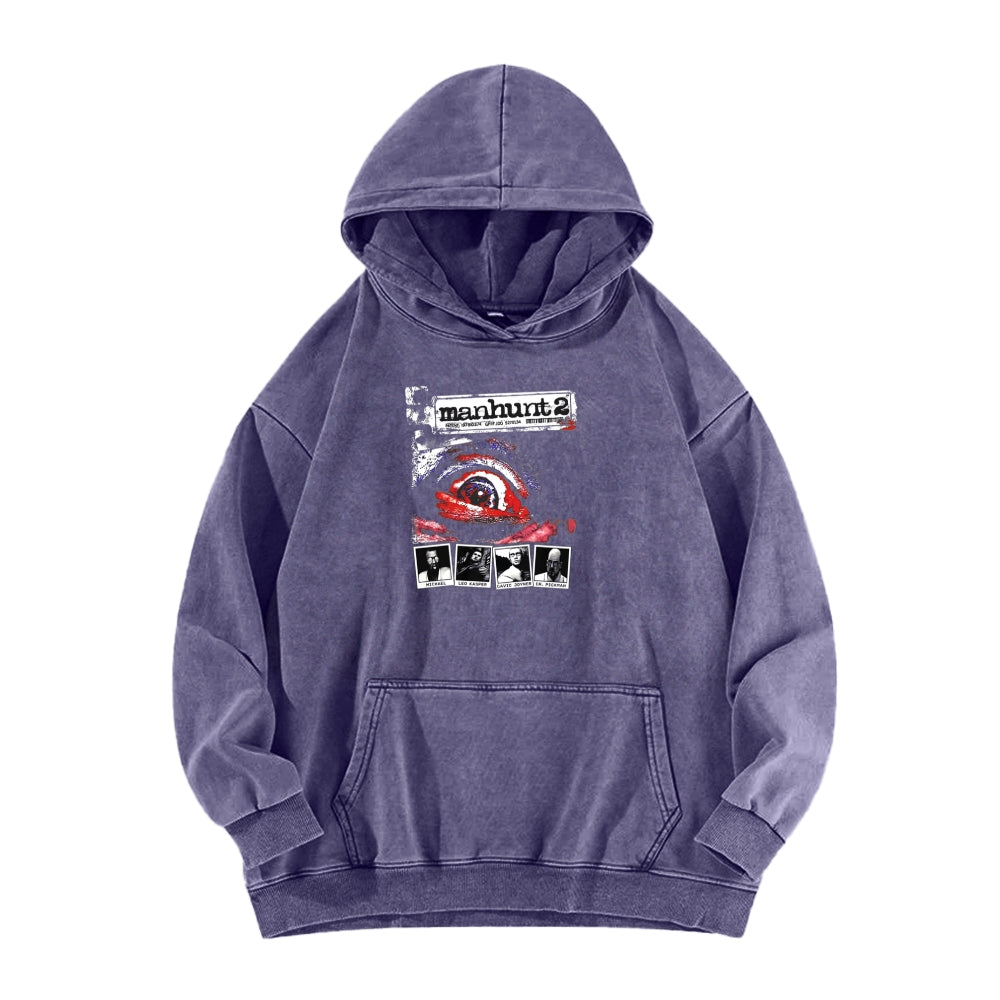Manhunt Unisex Washed Hoodie 2604019246