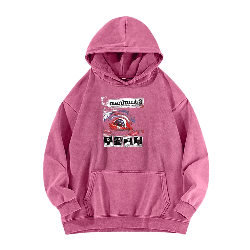 Manhunt Unisex Washed Hoodie 2604019246