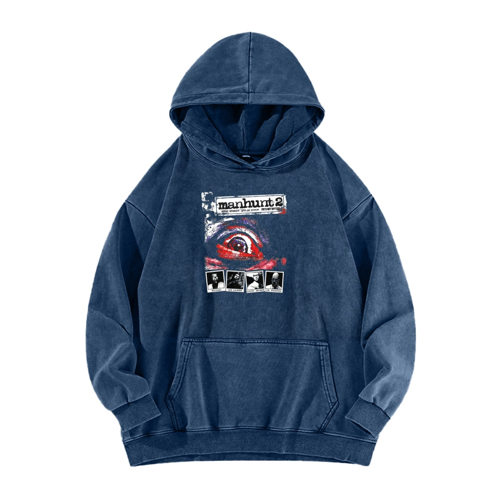 Manhunt Unisex Washed Hoodie 2604019246