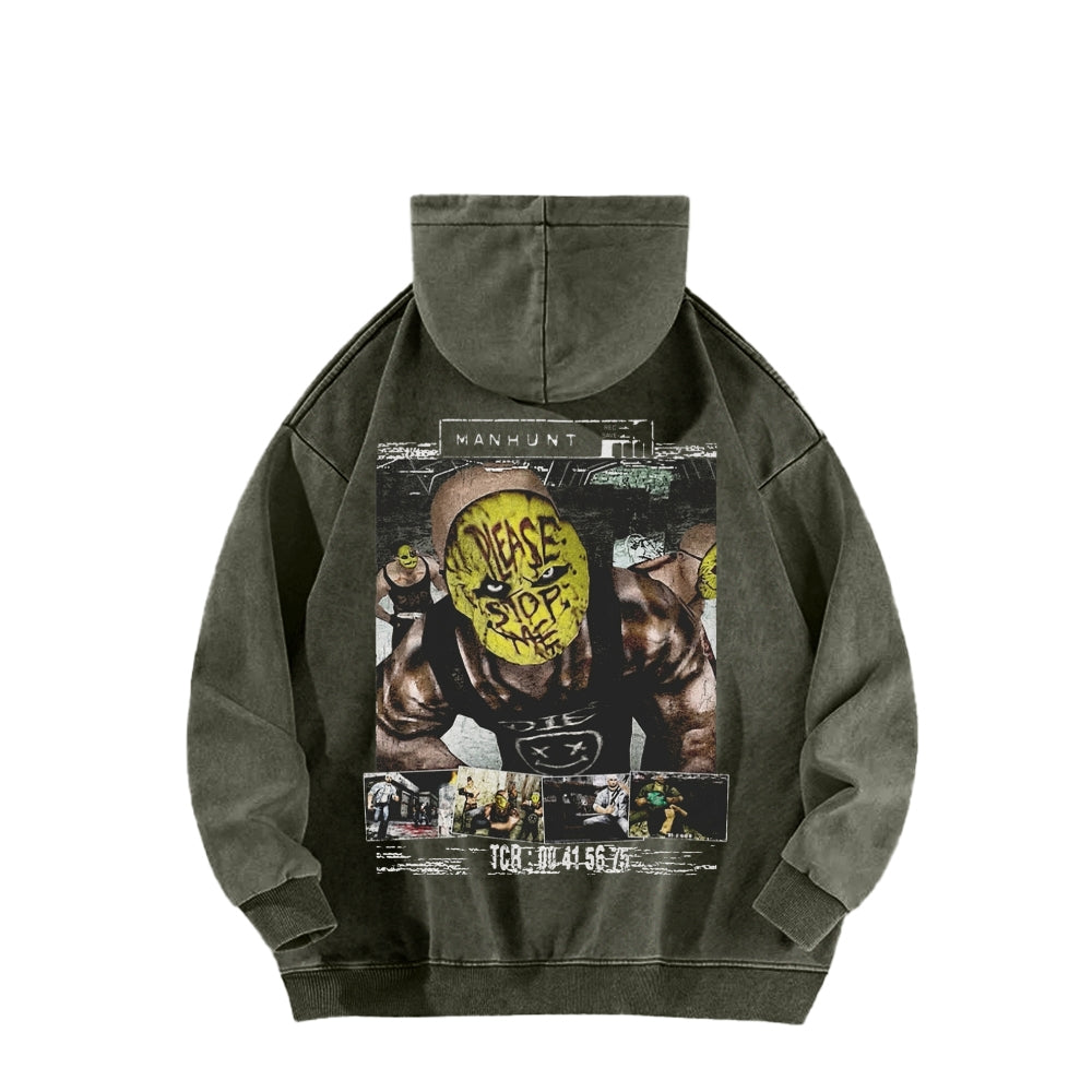 Manhunt Unisex Washed Hoodie 2604019248