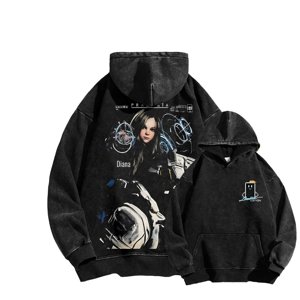 Pragmata Unisex Washed Hoodie 2605001738