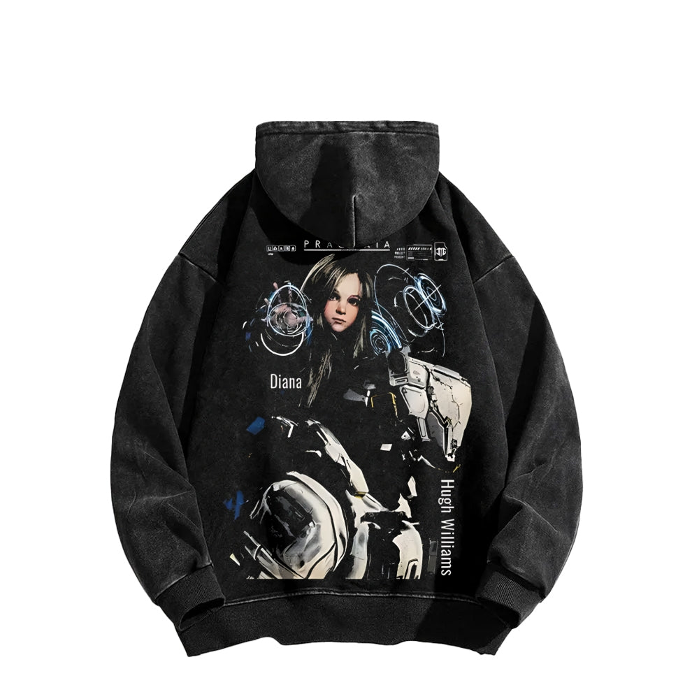 Pragmata Unisex Washed Hoodie 2605001738