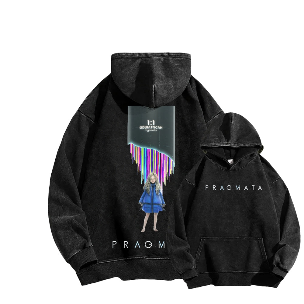 Pragmata Unisex Washed Hoodie 2605001761