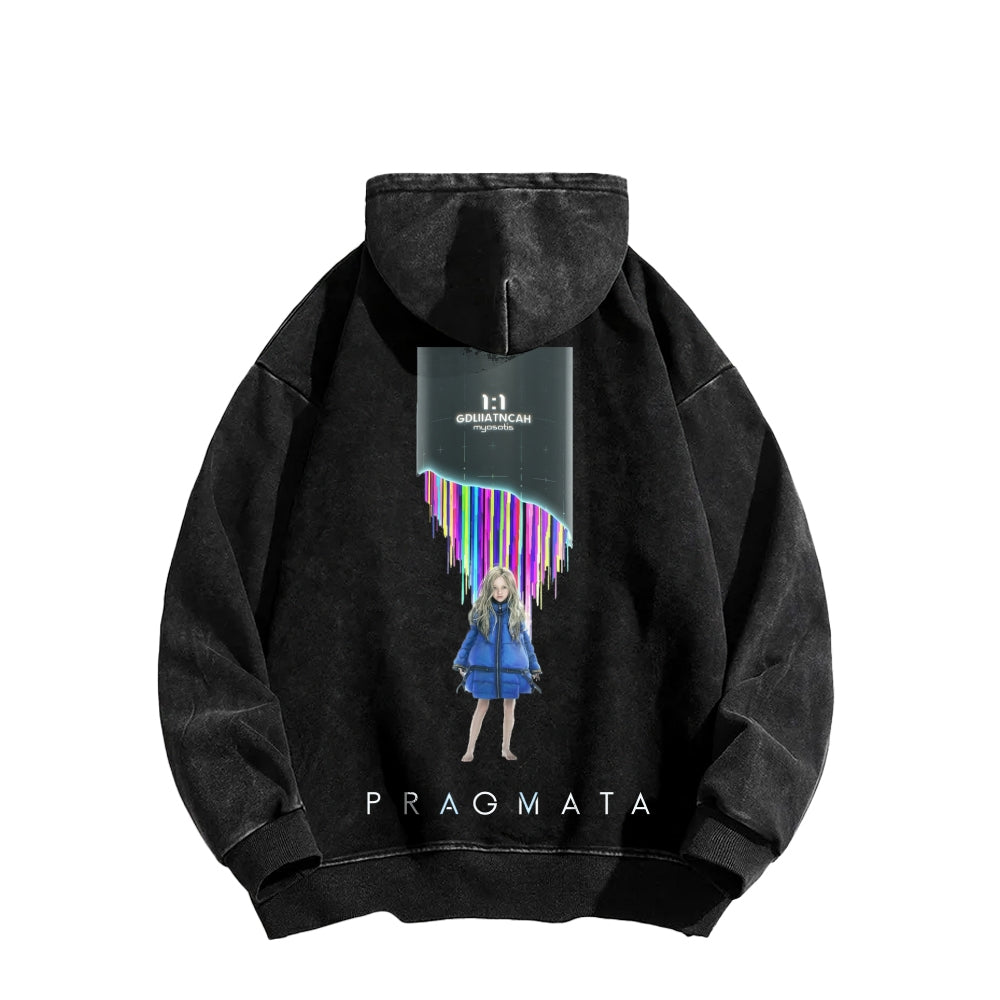 Pragmata Unisex Washed Hoodie 2605001761
