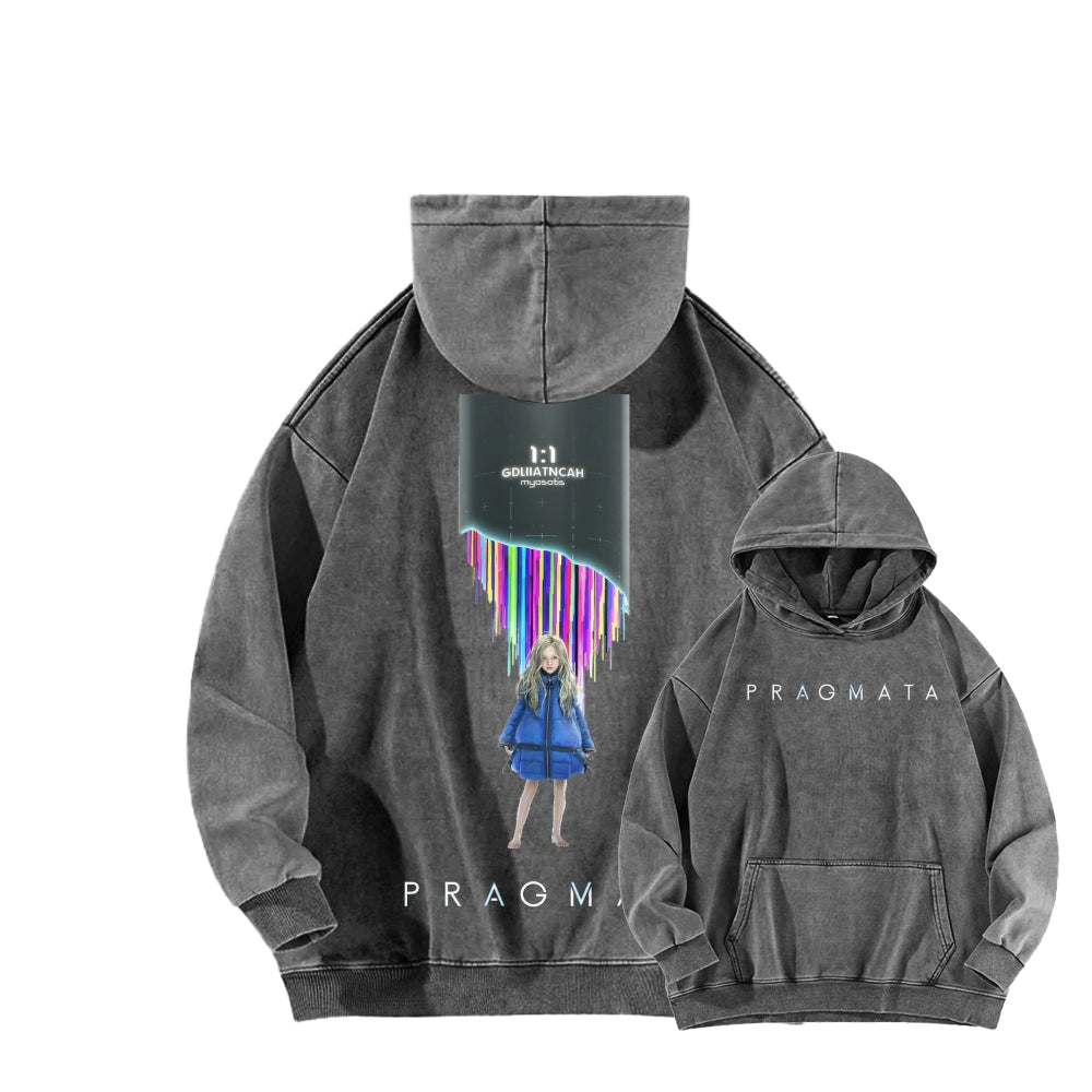 Pragmata Unisex Washed Hoodie 2605001761