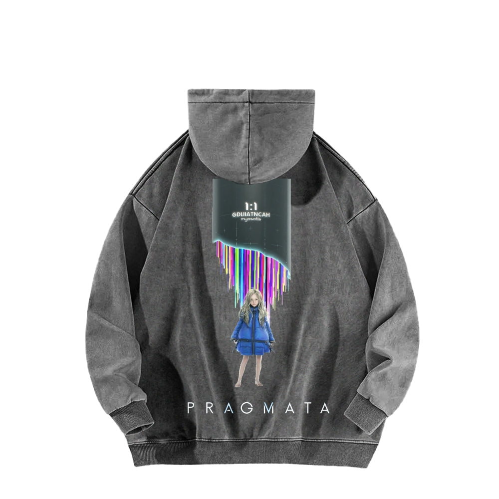 Pragmata Unisex Washed Hoodie 2605001761