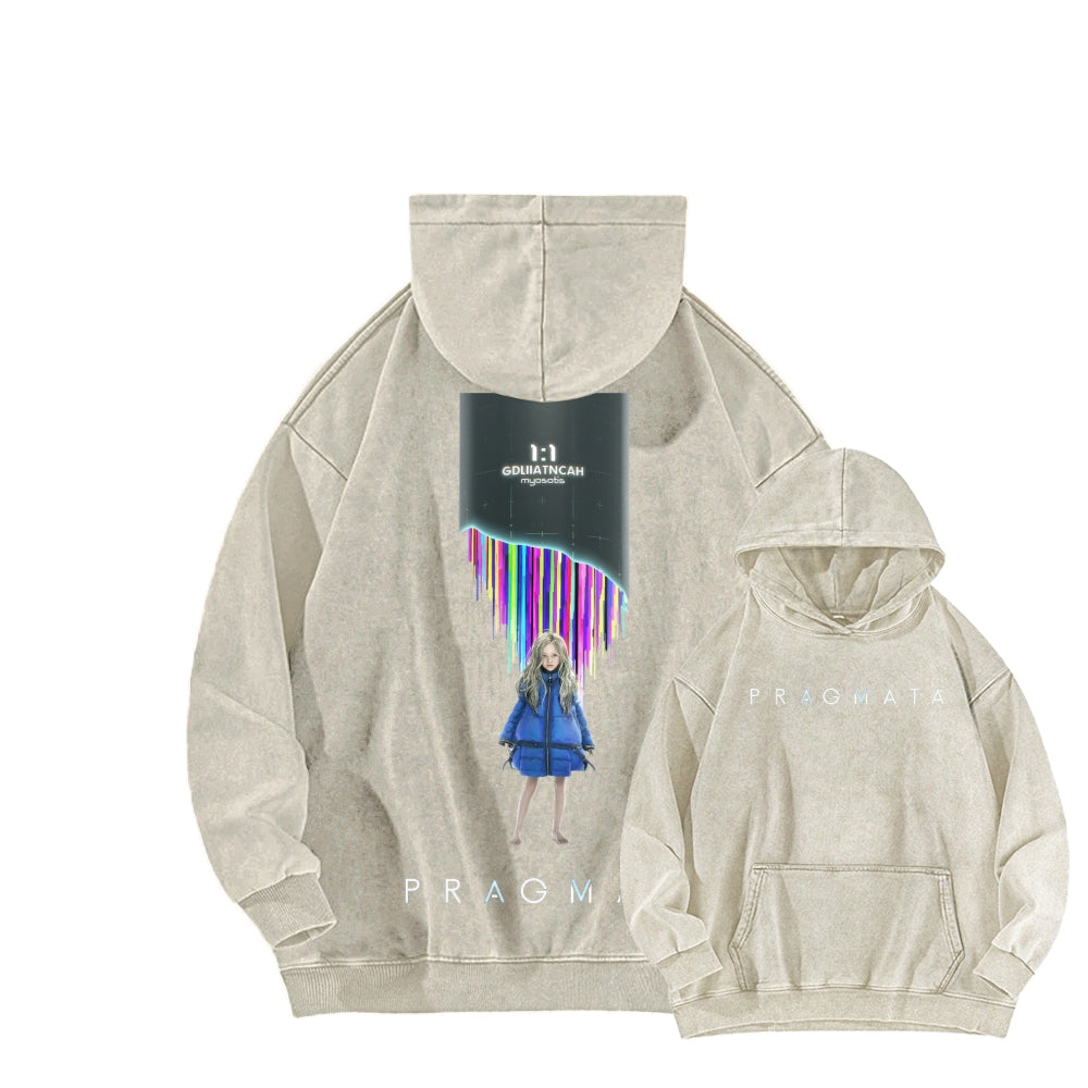Pragmata Unisex Washed Hoodie 2605001761