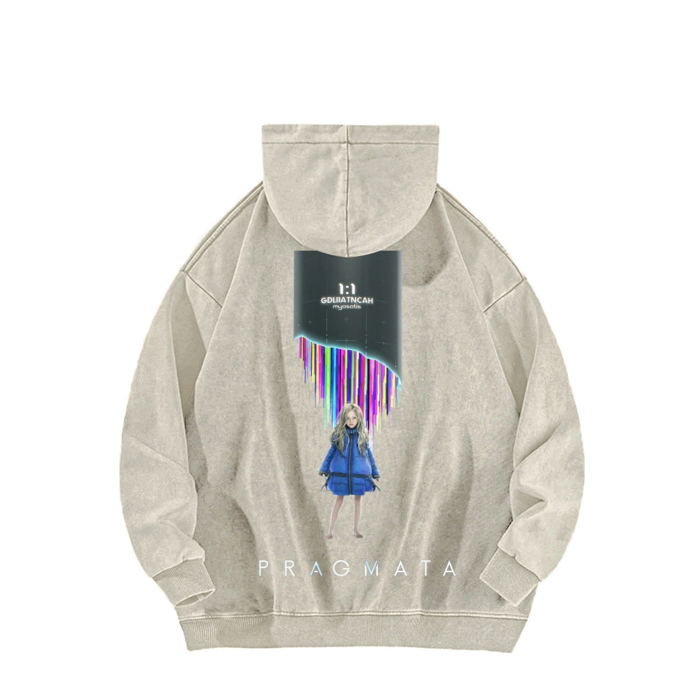 Pragmata Unisex Washed Hoodie 2605001761