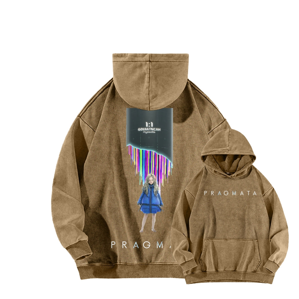 Pragmata Unisex Washed Hoodie 2605001761