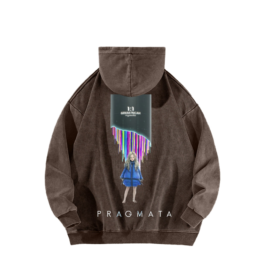 Pragmata Unisex Washed Hoodie 2605001761