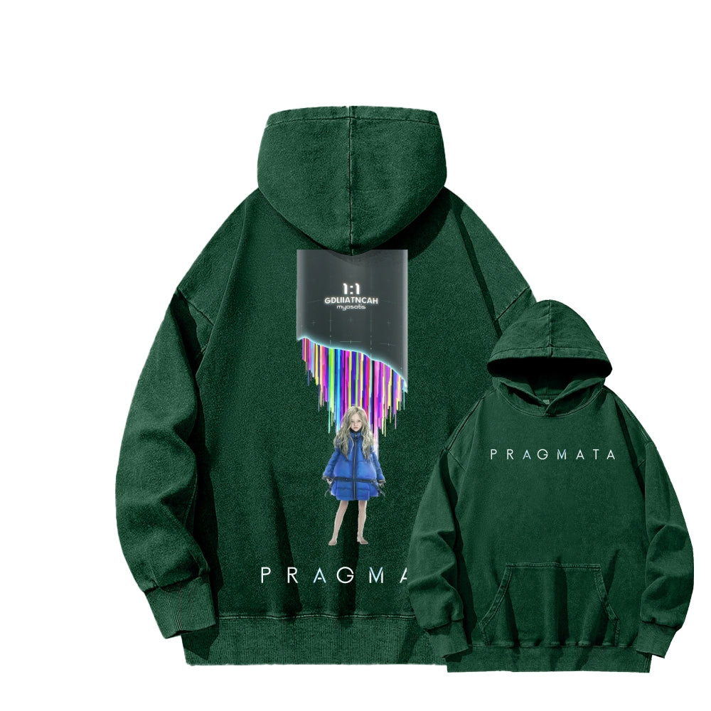 Pragmata Unisex Washed Hoodie 2605001761