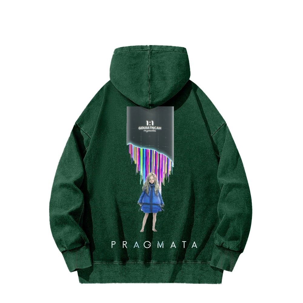 Pragmata Unisex Washed Hoodie 2605001761