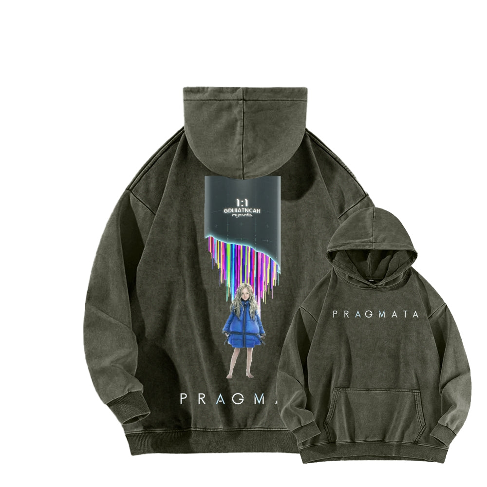Pragmata Unisex Washed Hoodie 2605001761