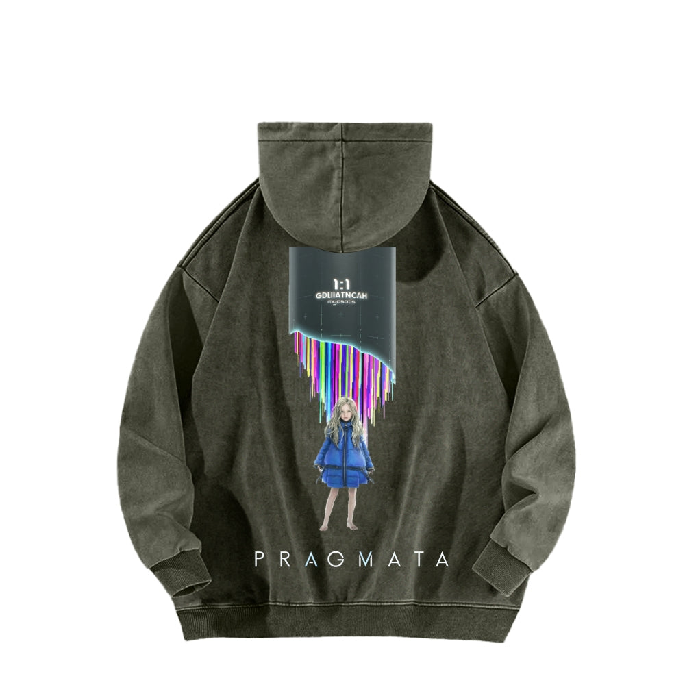 Pragmata Unisex Washed Hoodie 2605001761