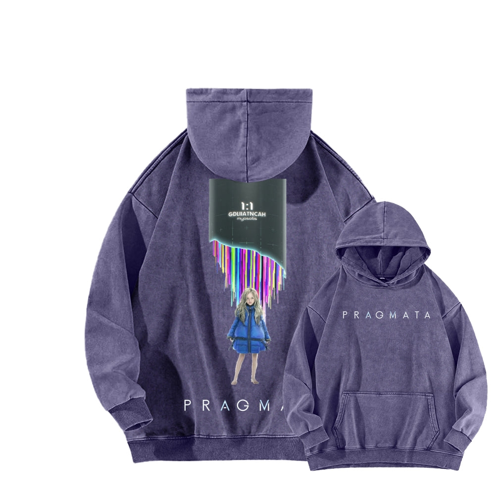 Pragmata Unisex Washed Hoodie 2605001761