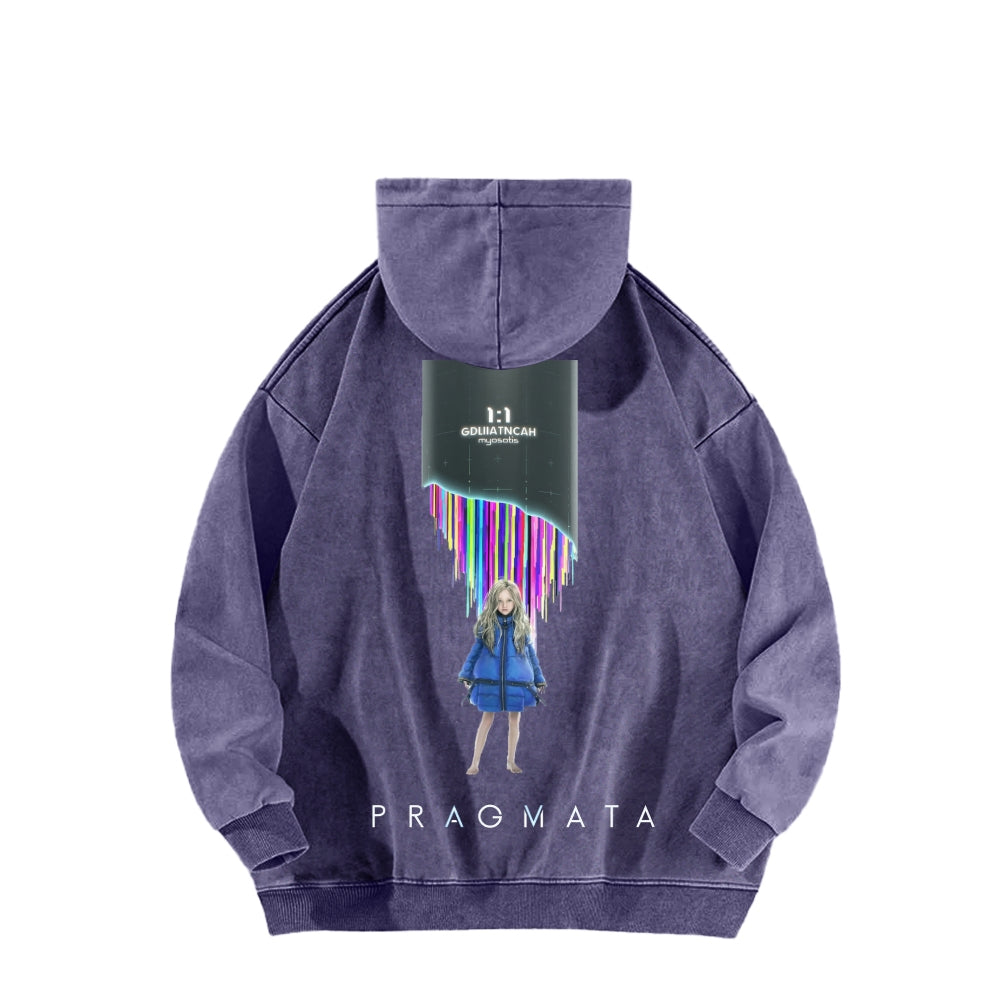 Pragmata Unisex Washed Hoodie 2605001761