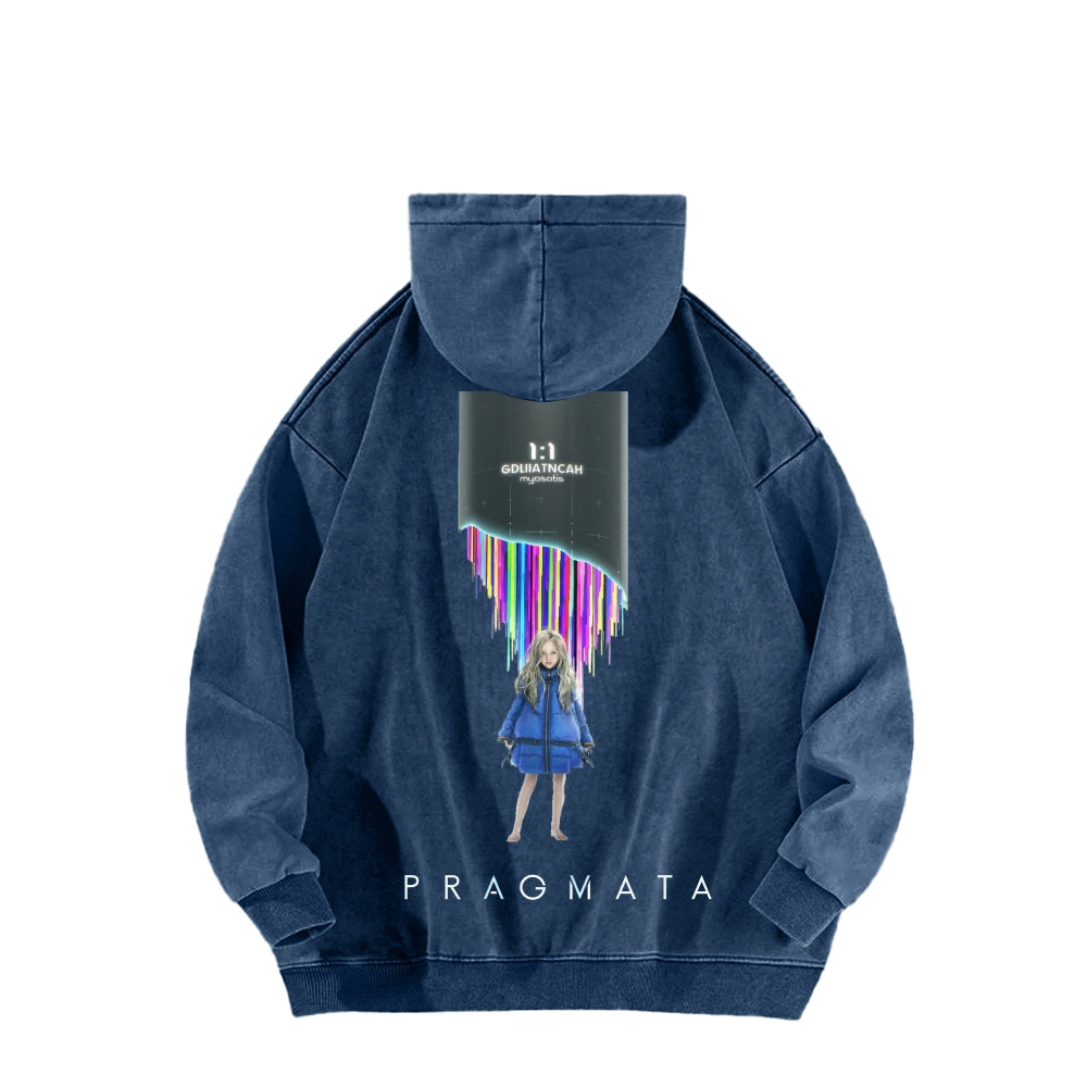 Pragmata Unisex Washed Hoodie 2605001761