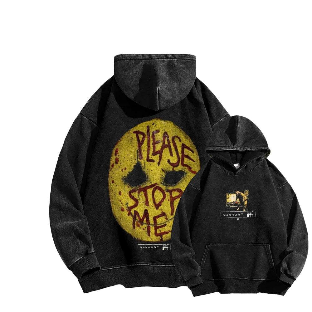 Manhunt Unisex Washed Hoodie 2605005018