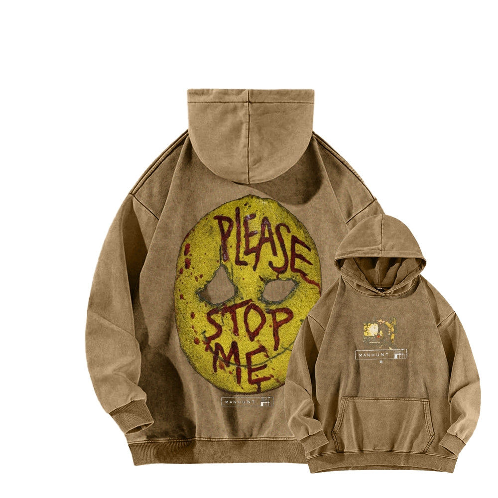 Manhunt Unisex Washed Hoodie 2605005018