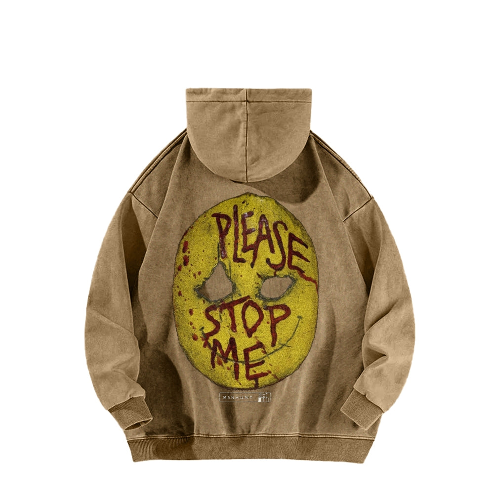 Manhunt Unisex Washed Hoodie 2605005018