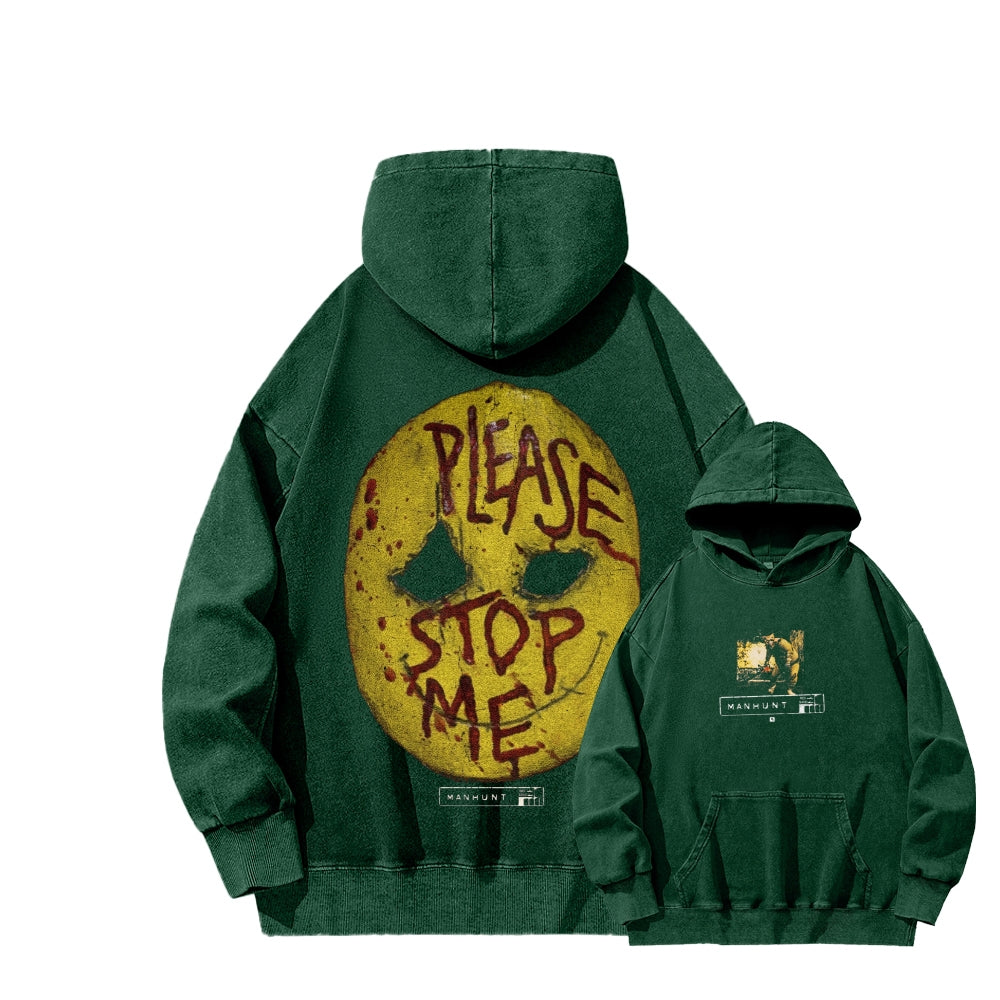 Manhunt Unisex Washed Hoodie 2605005018