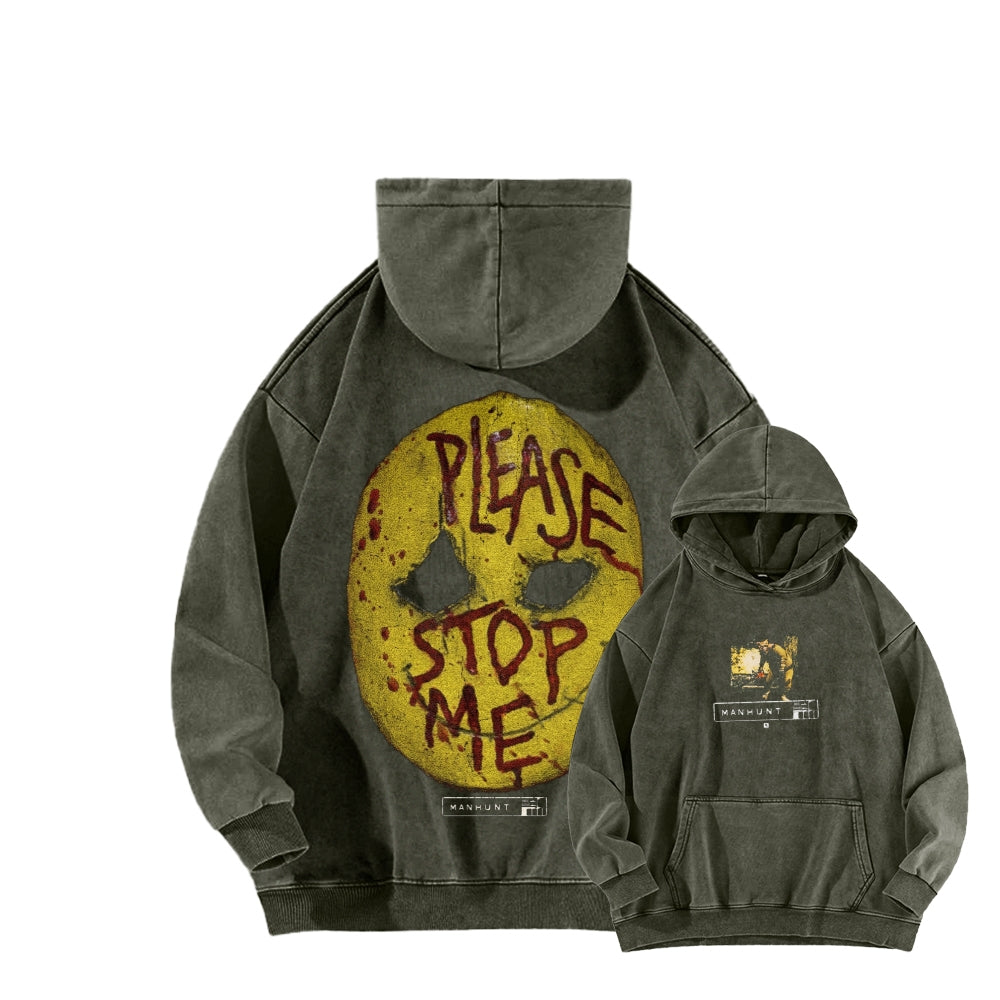Manhunt Unisex Washed Hoodie 2605005018
