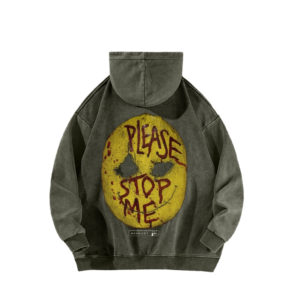 Manhunt Unisex Washed Hoodie 2605005018
