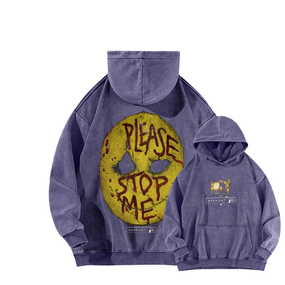 Manhunt Unisex Washed Hoodie 2605005018
