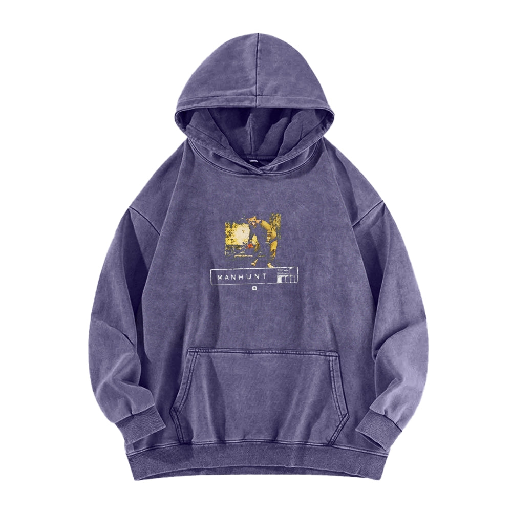 Manhunt Unisex Washed Hoodie 2605005018