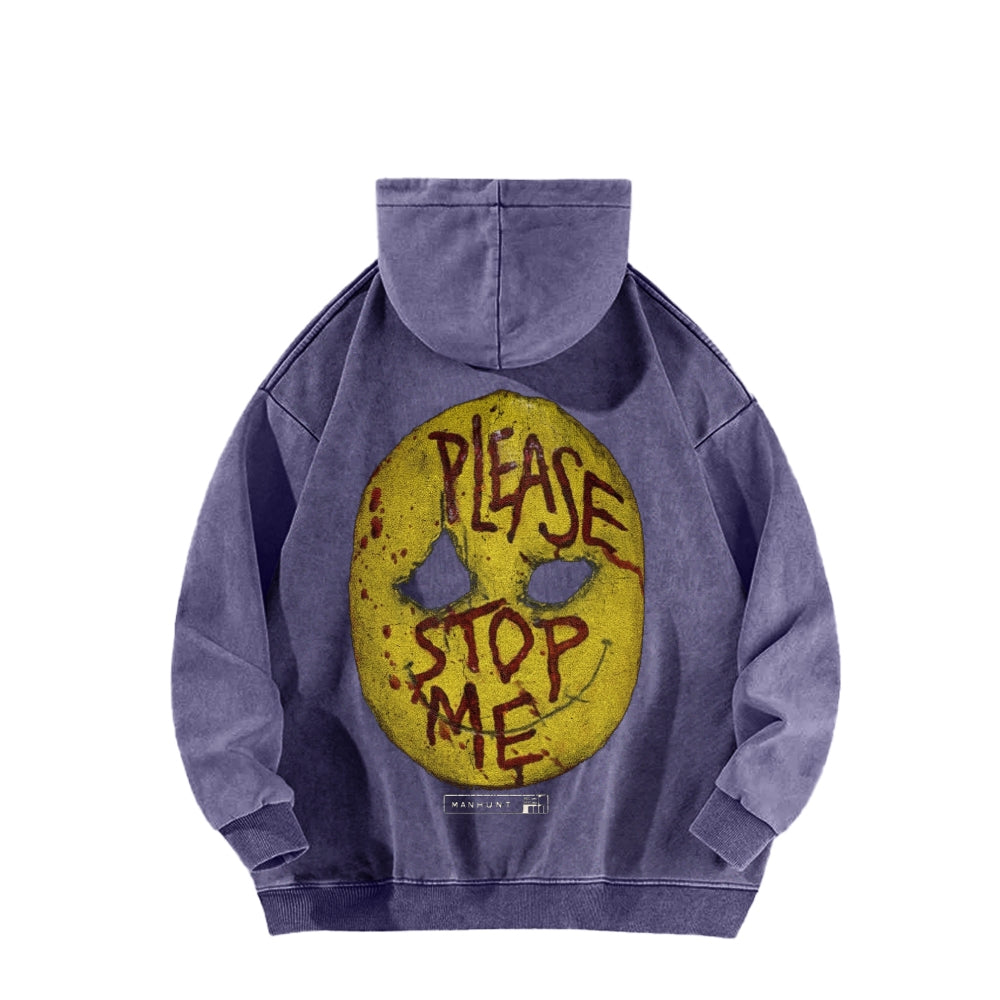Manhunt Unisex Washed Hoodie 2605005018