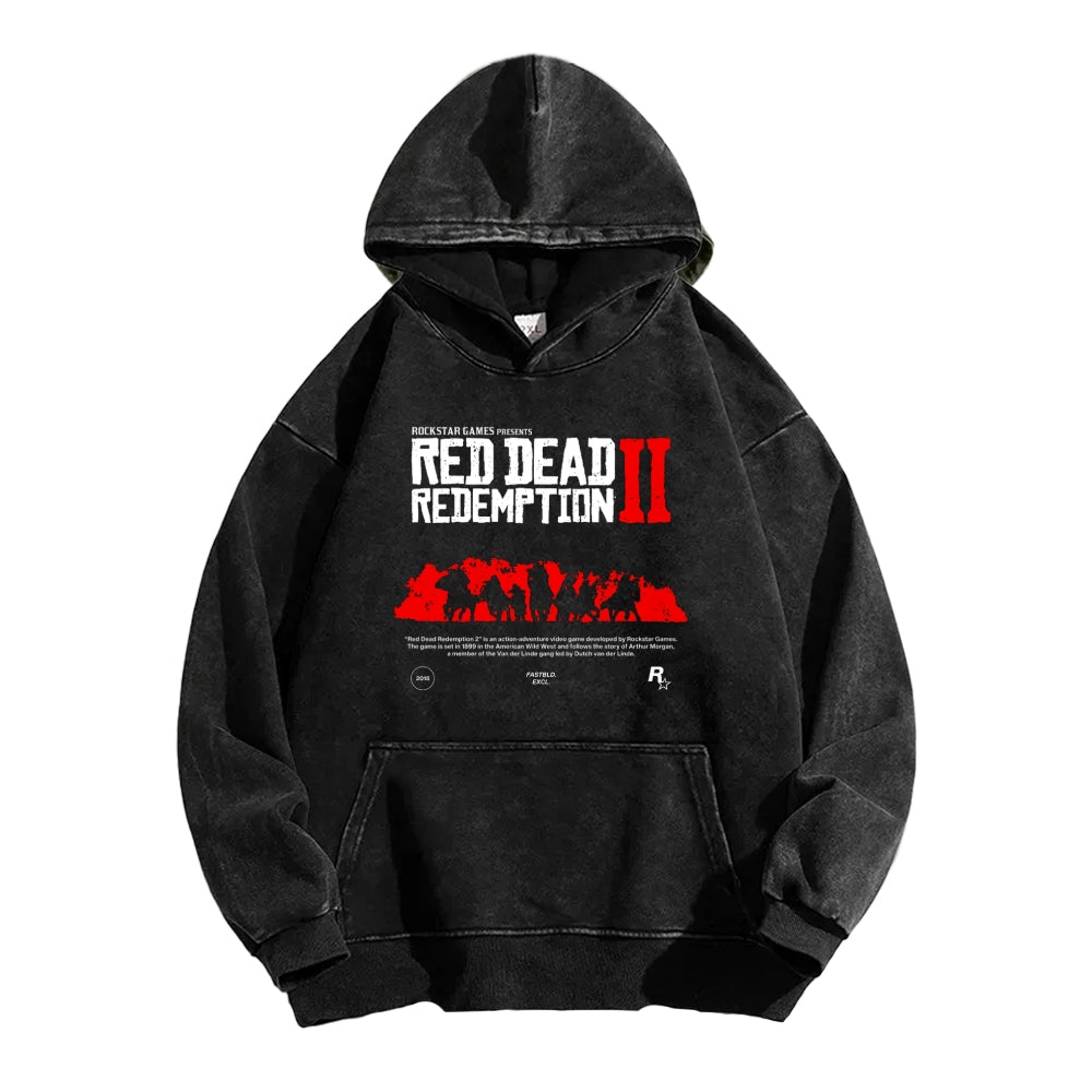 Red Dead Redemption Unisex Washed Hoodie 2605006939
