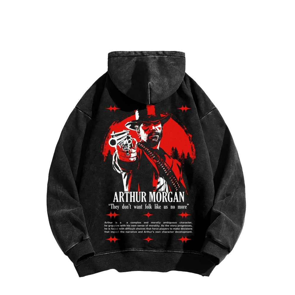 Red Dead Redemption Unisex Washed Hoodie 2605006939