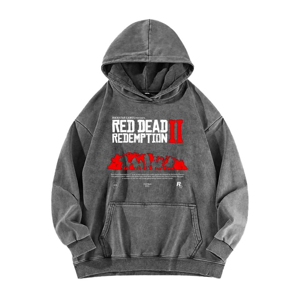 Red Dead Redemption Unisex Washed Hoodie 2605006939