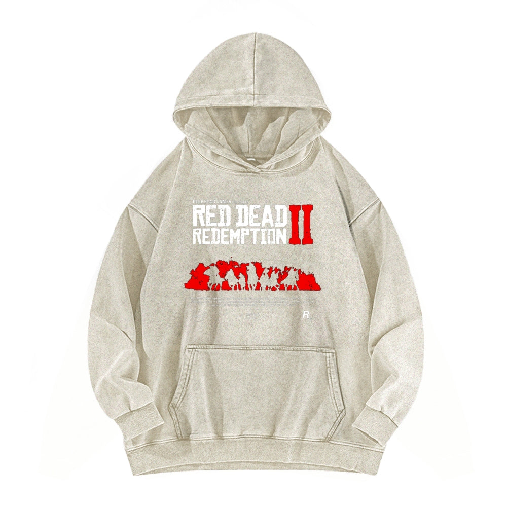 Red Dead Redemption Unisex Washed Hoodie 2605006939