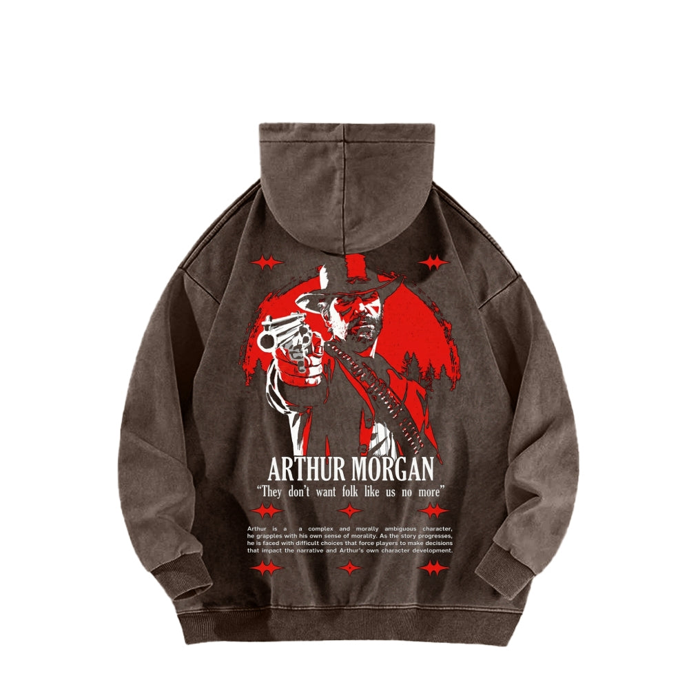 Red Dead Redemption Unisex Washed Hoodie 2605006939