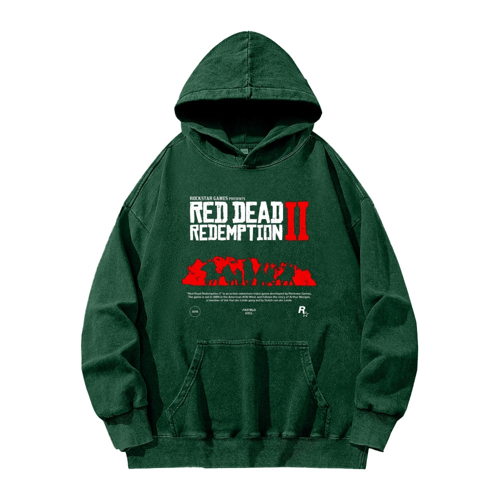 Red Dead Redemption Unisex Washed Hoodie 2605006939