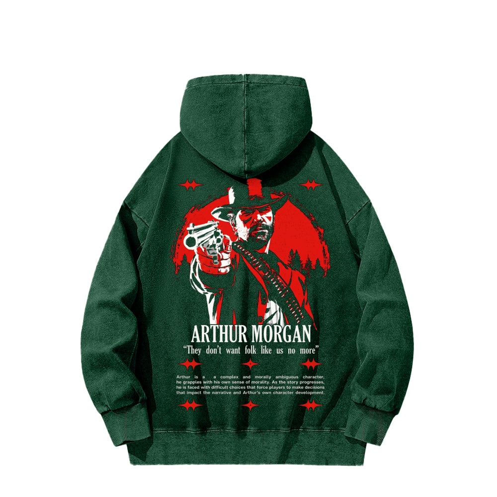 Red Dead Redemption Unisex Washed Hoodie 2605006939