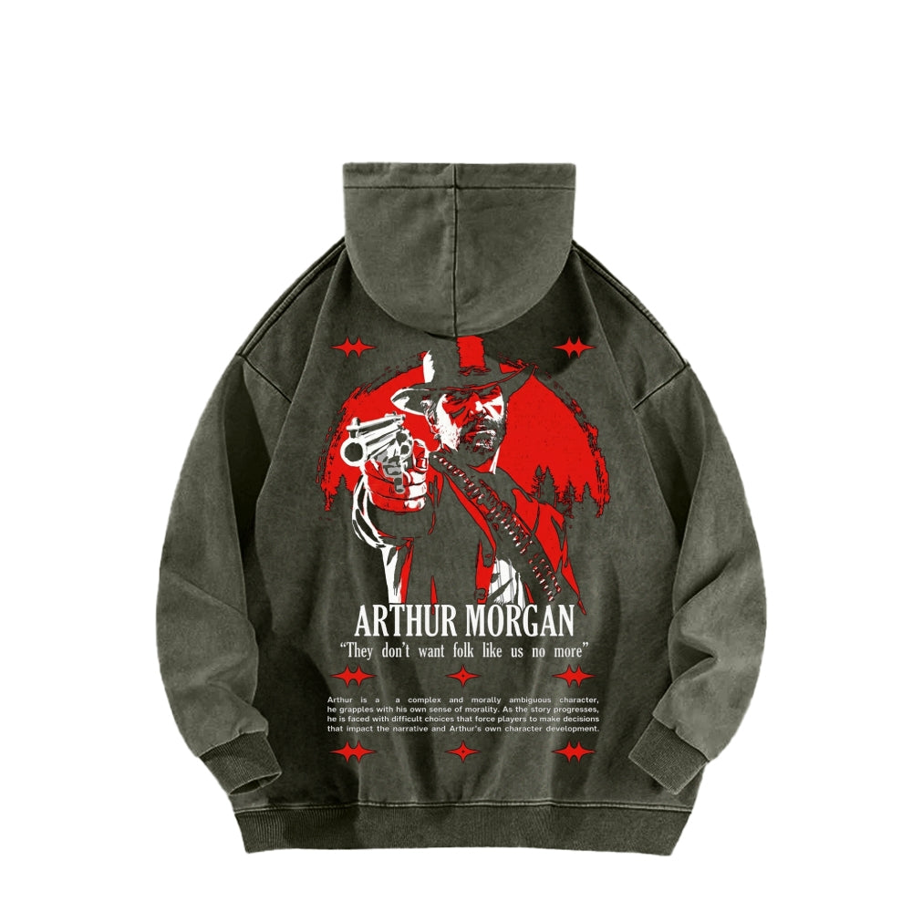 Red Dead Redemption Unisex Washed Hoodie 2605006939