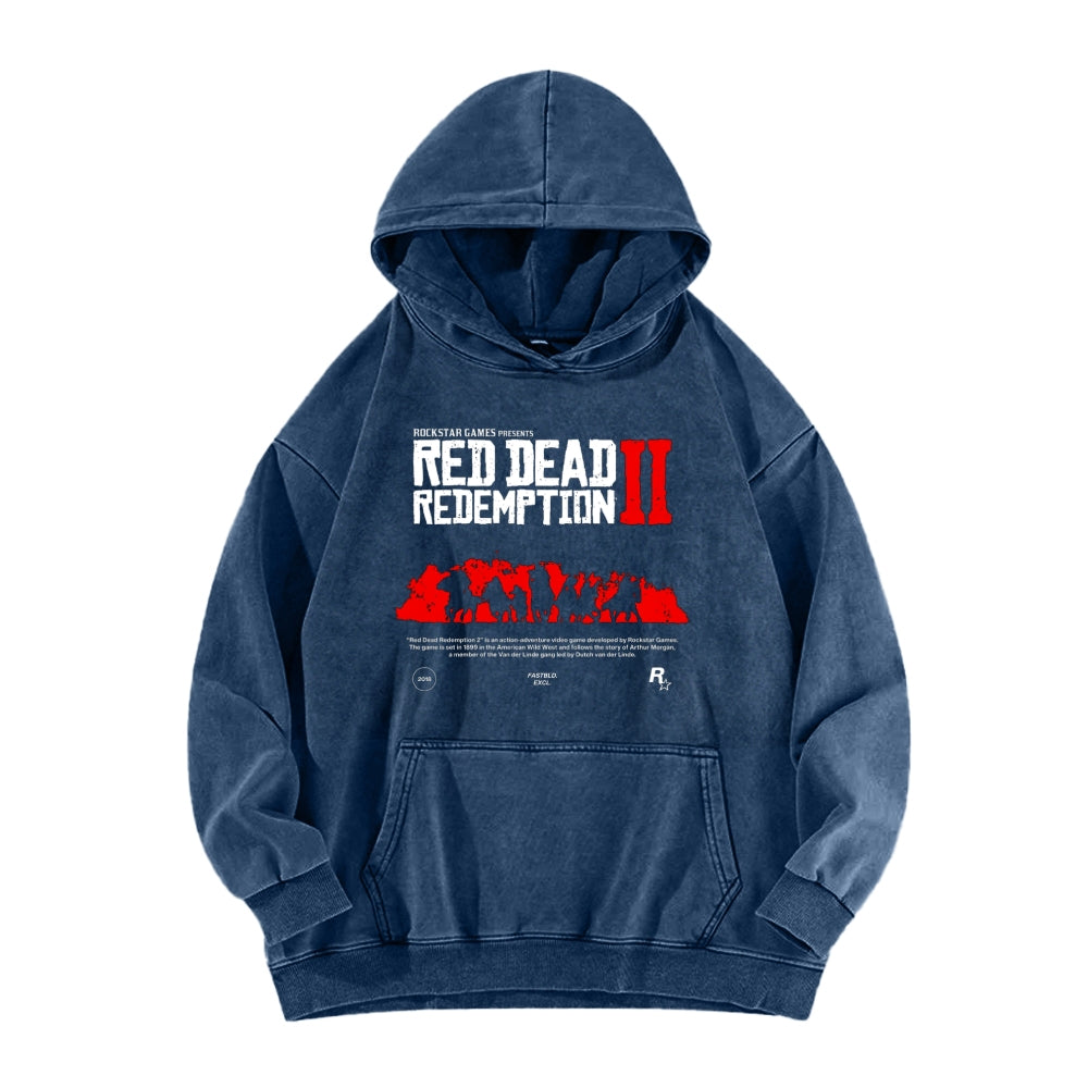 Red Dead Redemption Unisex Washed Hoodie 2605006939