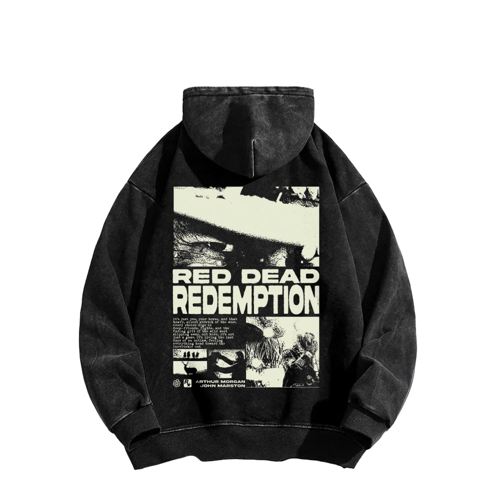 Red Dead Redemption Unisex Washed Hoodie 2605006944