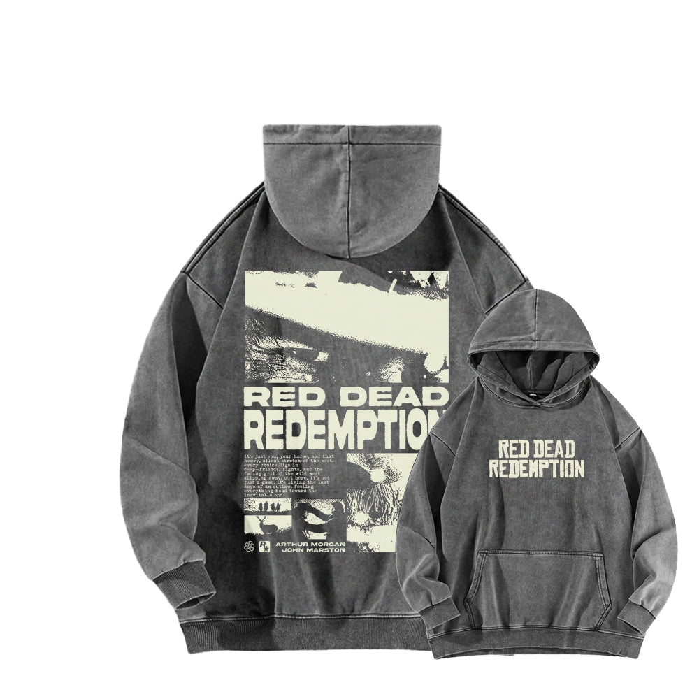 Red Dead Redemption Unisex Washed Hoodie 2605006944