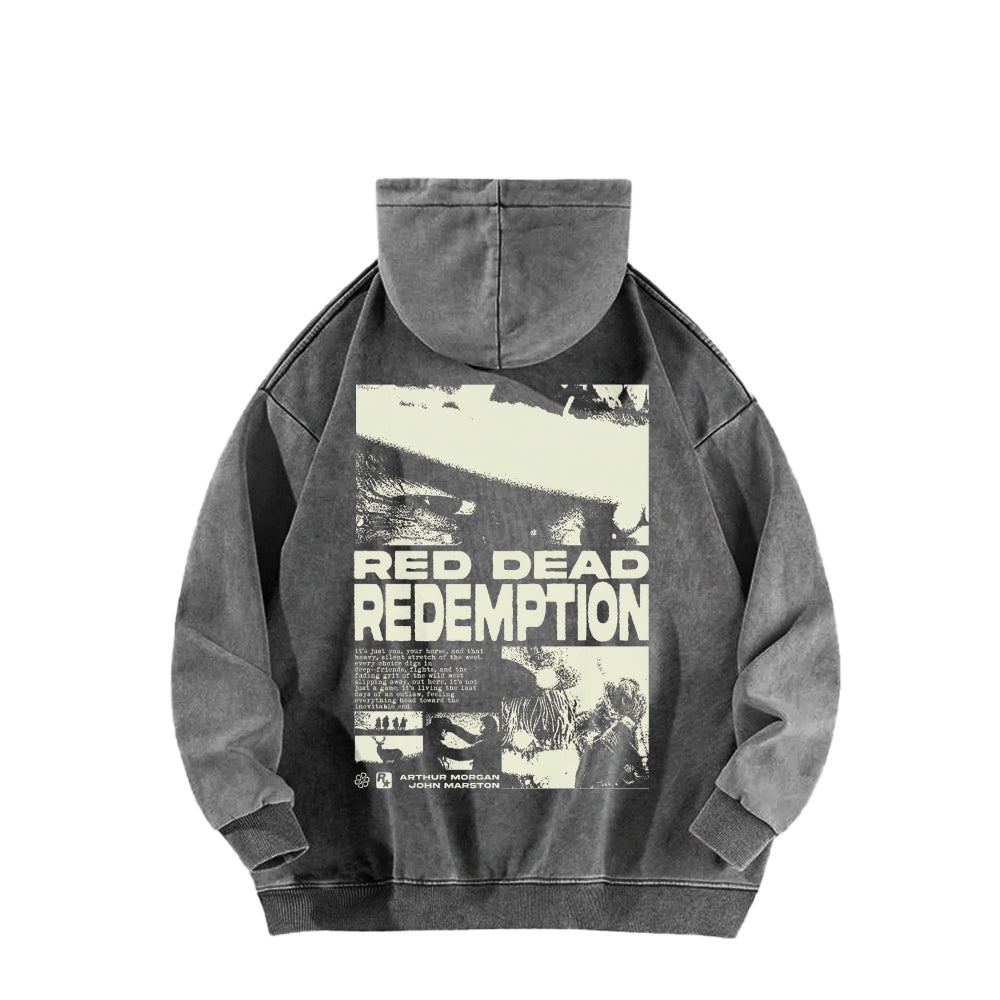 Red Dead Redemption Unisex Washed Hoodie 2605006944