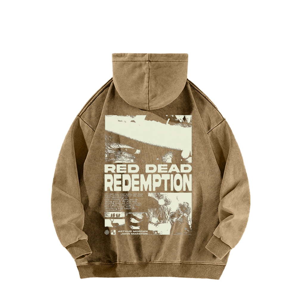 Red Dead Redemption Unisex Washed Hoodie 2605006944